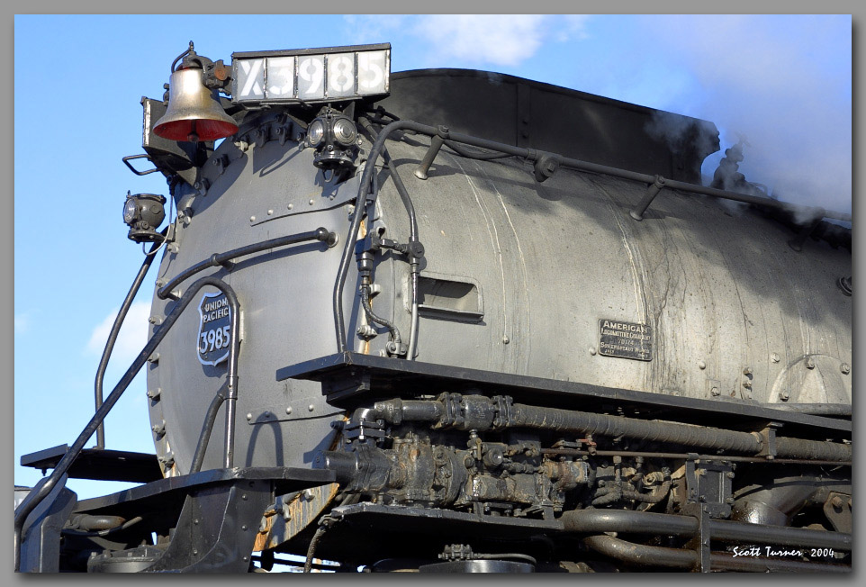 Photo: UP Challenger 3985 smokebox detail