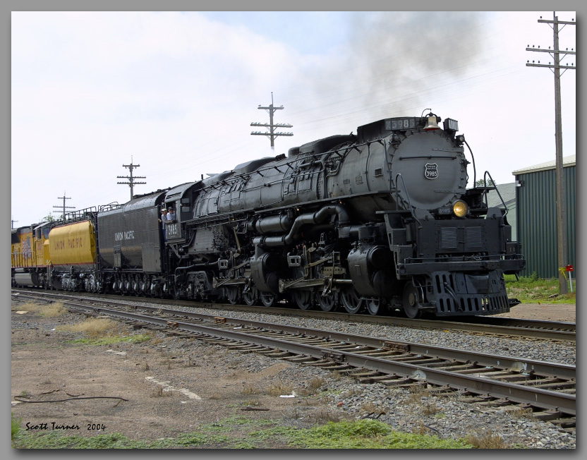 Photo: UP Challenger 3985 with Cheyenne Frontier Days special in Greeley, CO