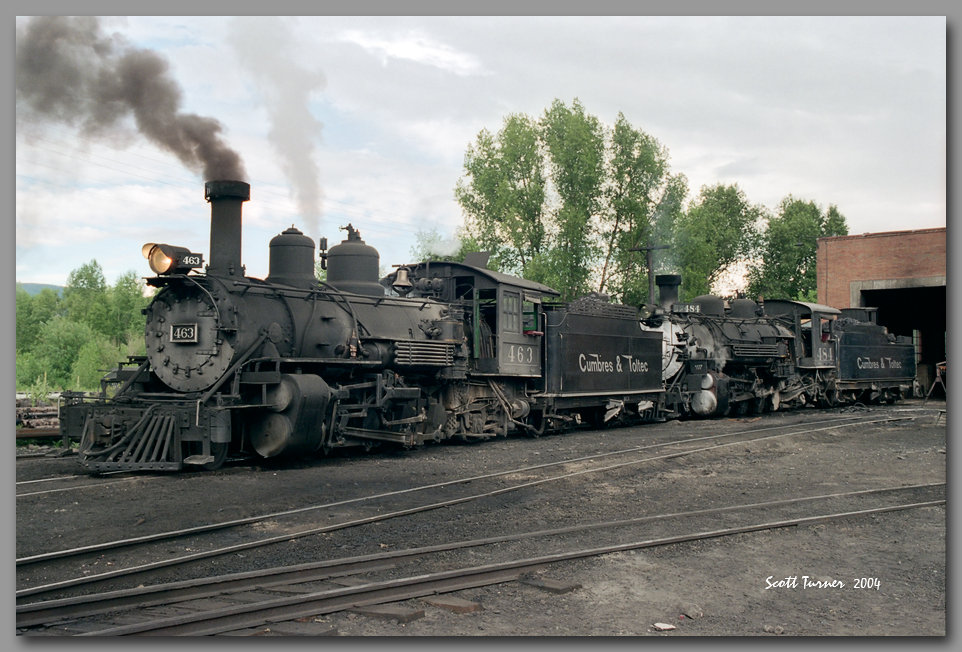 Photo: Cumbres & Toltec #463 & #484, Chama, NM