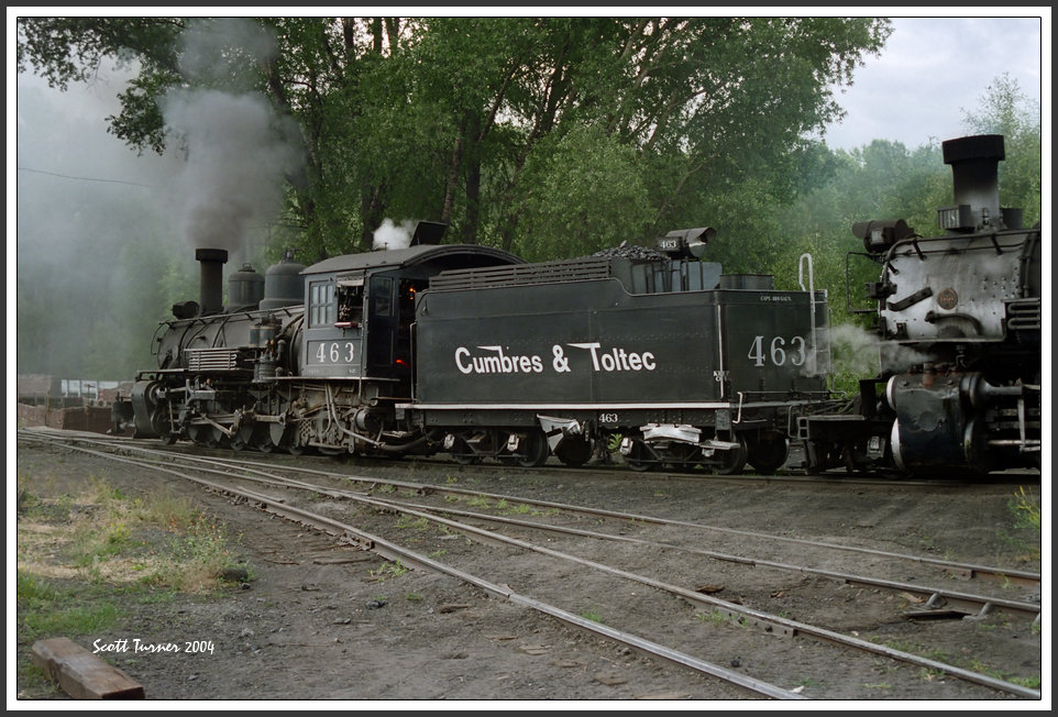 Photo: Cumbres & Toltec #463 & #484, Chama, NM