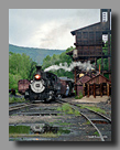 Photo: Cumbres & Toltec Mudhen 463 passes the Chama coal tipple