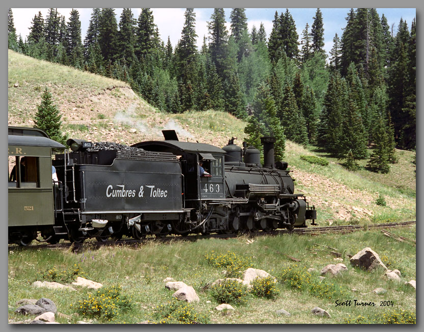 Photo: Cumbres & Toltec #463 at Apache crossing