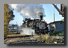 Photo: Cumbres & Toltec 484 approaches tank - Chama, NM