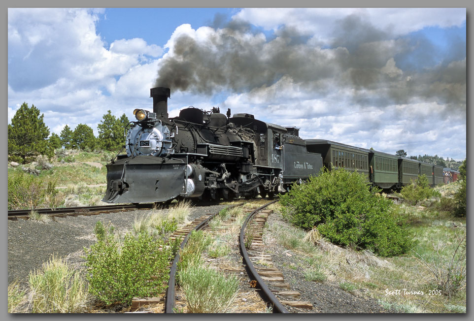 Photo: Cumbres & Toltec #487 at Bighorn Wye