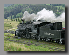 Photo: Cumbres & Toltec 487 departs Osier, CO