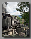 Photo: Cumbres & Toltec at the Chama ashpit with crew