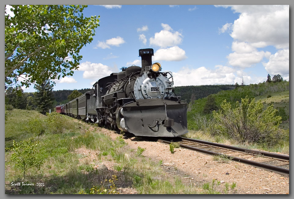 Photo: Cumbres & Toltec #487 near Sublette, NM 