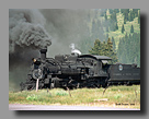 Photo: Cumbres & Toltec 488 approaches Cumbres Pass