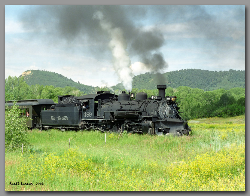 Photo: Cumbres & Toltec #489 near Chama
