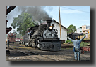 Photo: Cumbres & Toltec 487 in the Chama, NM Yard