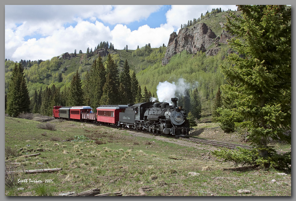 Photo: Cumbres & Toltec #488 near Coxo