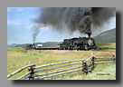 Photo: Cumbres & Toltec 484 and 487 doublehead at Dalton, NM