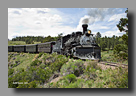 Photo: Cumbres & Toltec  487 doublehead  at Atencio Canyon crossing