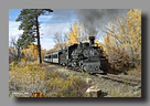 Photo: Cumbres & Toltec 487 in the fall 
