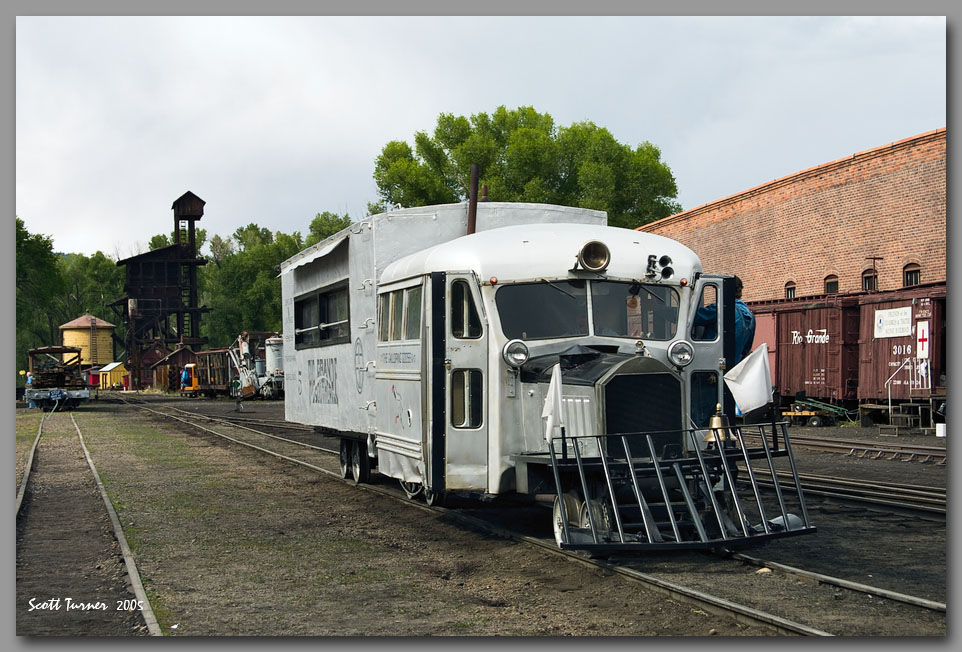 Photo: RGS Goose #5 on the Cumbres & Toltec at Chama, NM