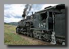 Photo: Cumbres & Toltec 487 ready to depart Osier, CO