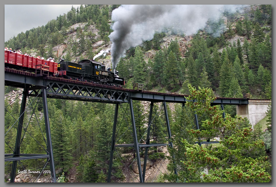 Photo: Shay #12 on the High Bridge