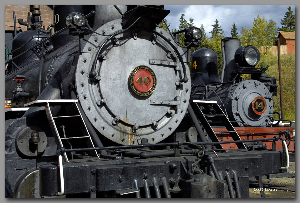 Photo: Georgetown Loop #40 and Shay #12 at Silverplume, CO