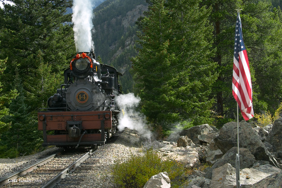 Photo: Georgetown Loop Shay #14 at Lower Rockpile on final day