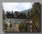 Photo: Georgetown Loop Shay 14 crosses Clear Creek