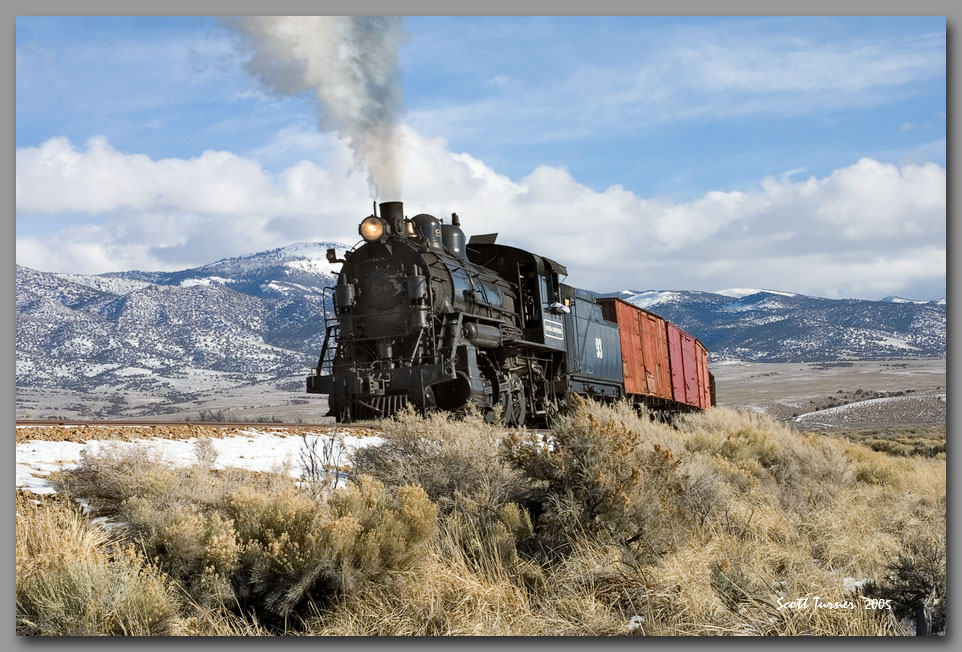 Photo: Nevada Northern #93 east of Ely, NV